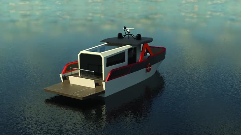 Aft render of the Ránova vessel.