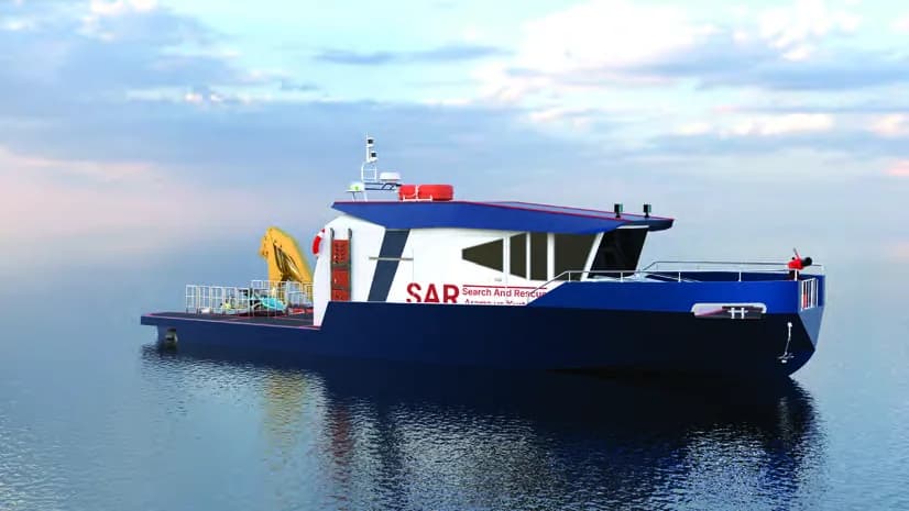 Side render of the Ránova vessel.