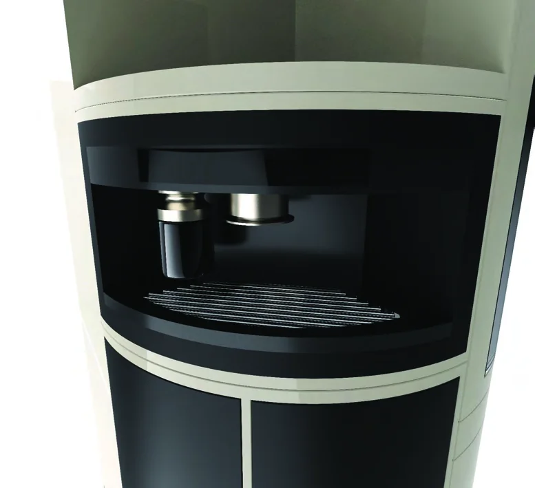 Coffee detail in the kitchenette project.