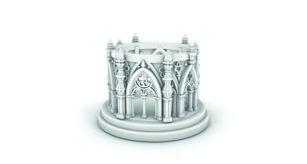Gothic architecture concept model, 2026.